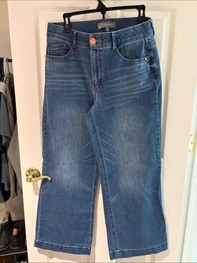 Wit & Wisdom Medium Blue Wide-Leg Jeans